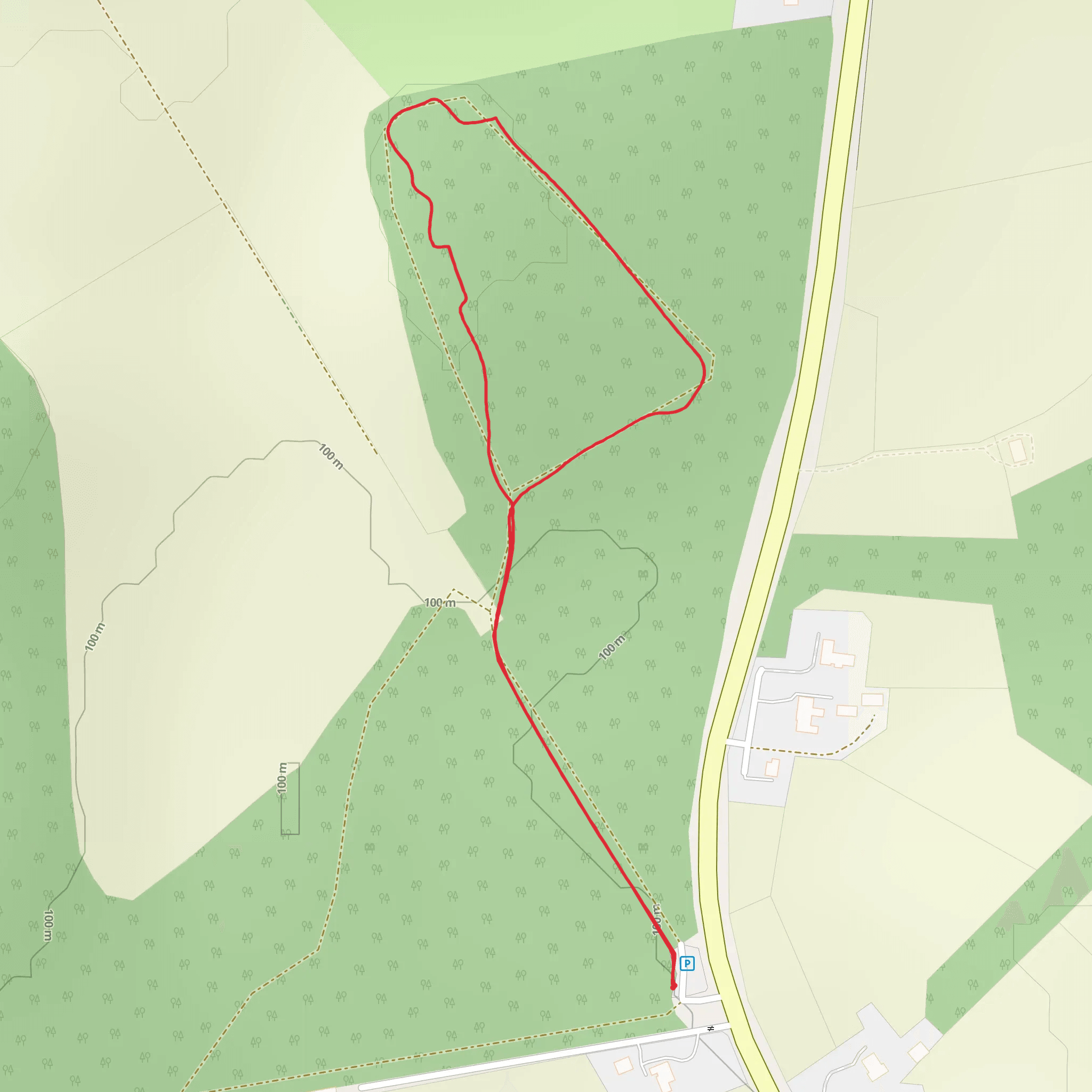 Summerhill Woodland Loop mobile static map