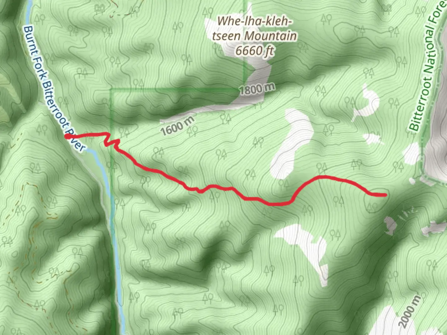 An image depicting the trail Little Threemile Trail and its surrounding area.