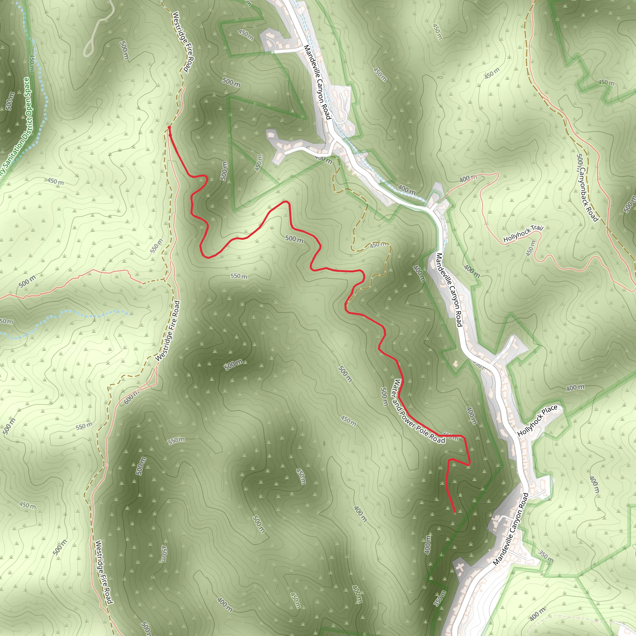 Pole Road Trail mobile static map