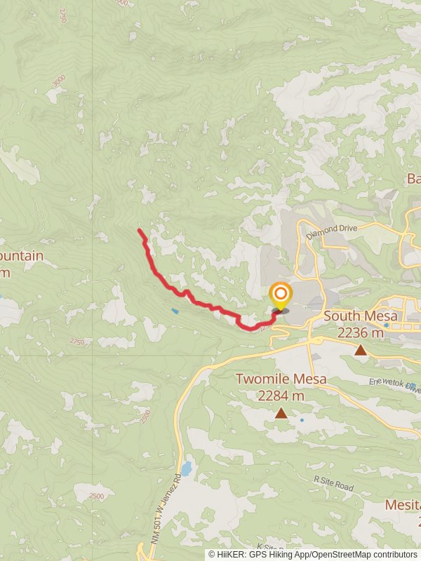 Satch Cowan Trail and Quemazon Trail mobile static map