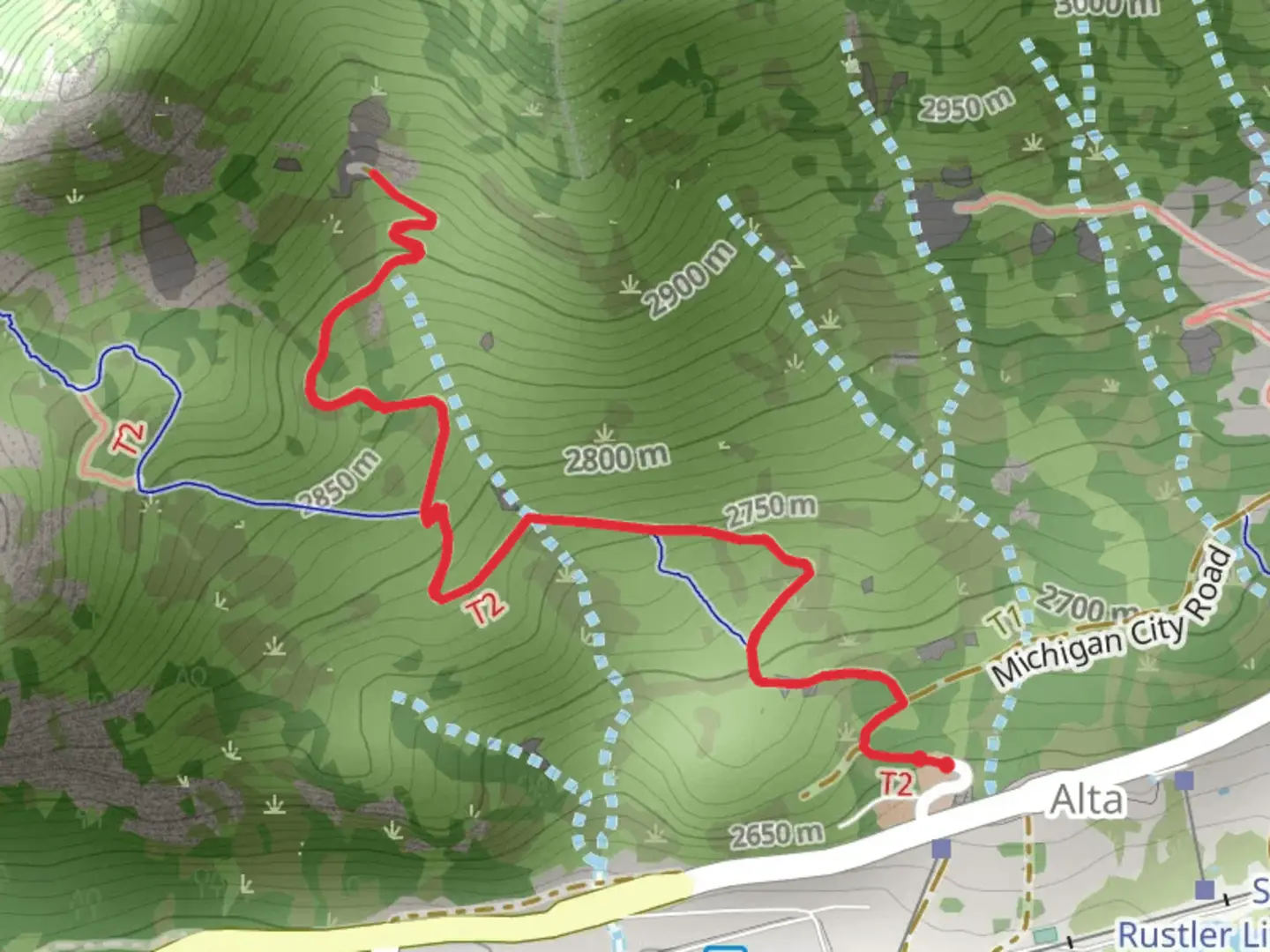 An image depicting the trail Cardiff Pass Trail and its surrounding area.