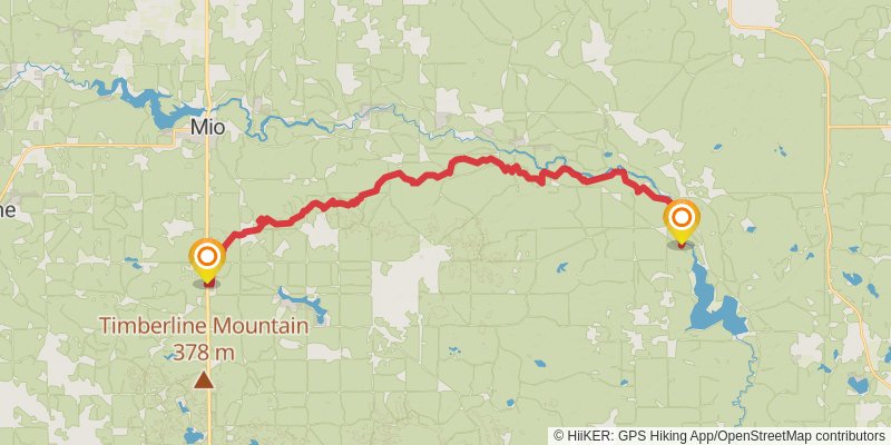 Shore To Shore Trail stage 13 Map