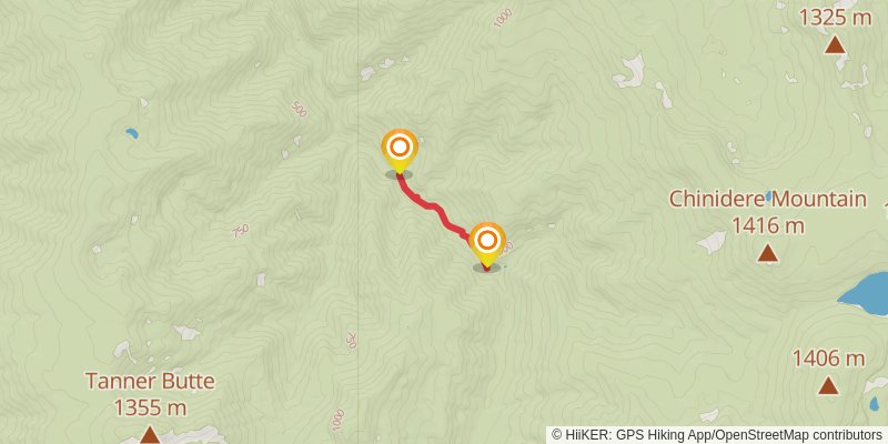 Wahtum Lake and Eagle Creek Trail stage 2 Map