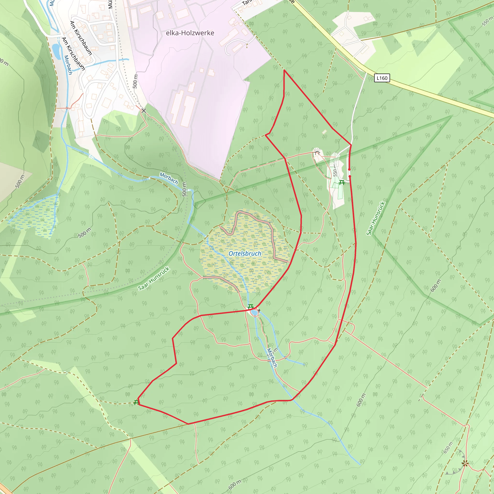 Via Sancti Martini and Saar Hunsrueck Steig Loop mobile static map