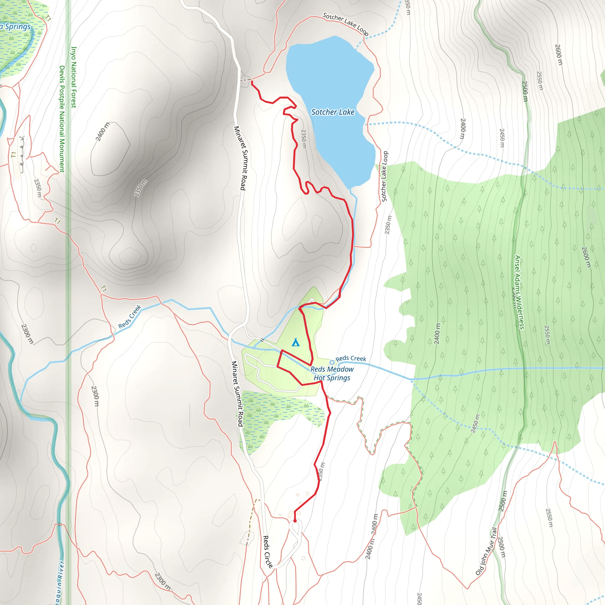 Sotcher Lake mobile static map
