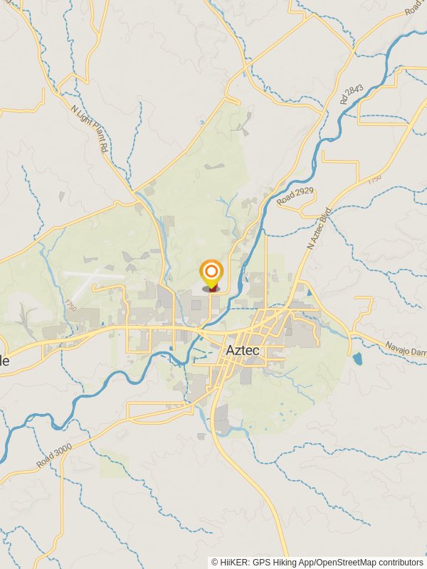 Aztec West Loop Trail mobile static map