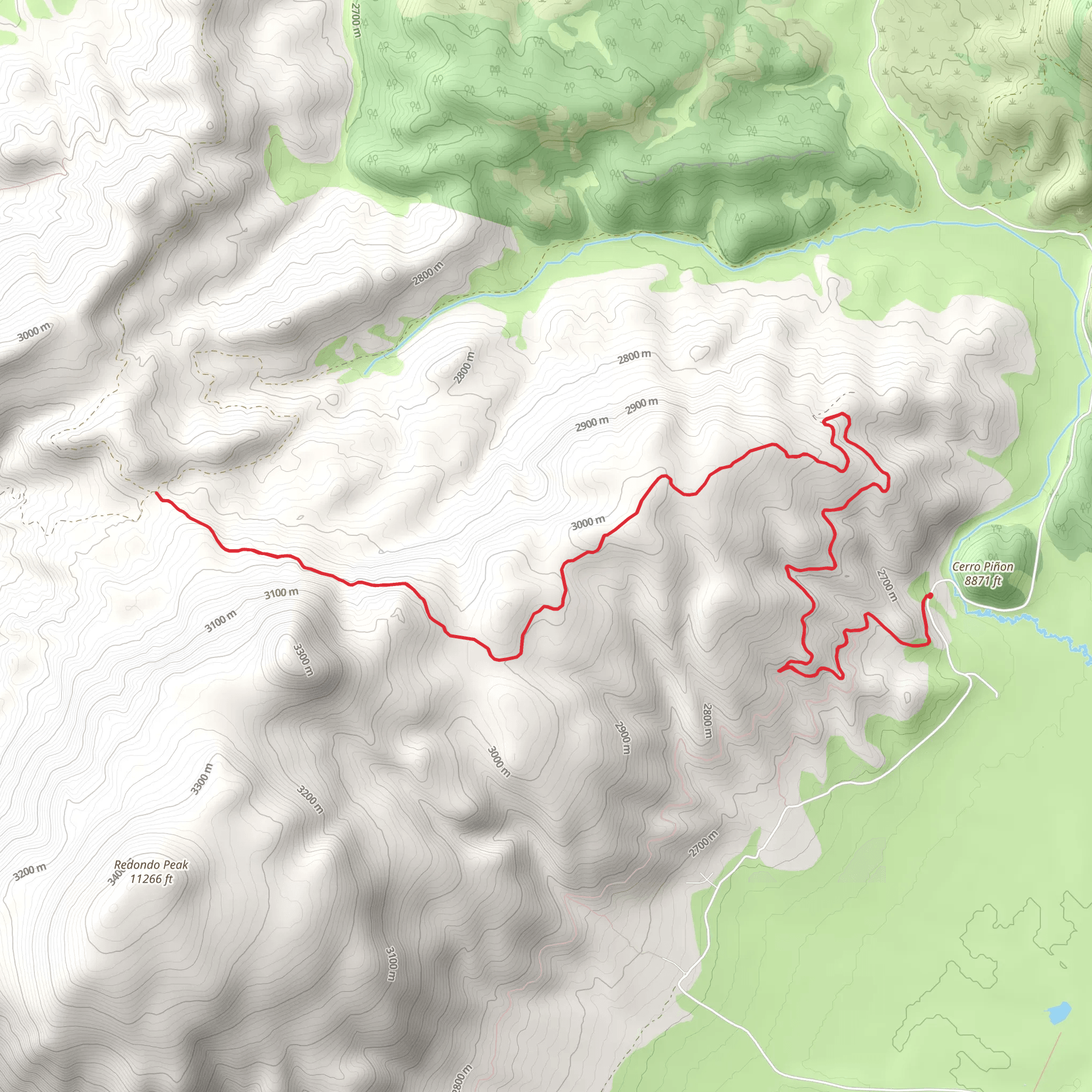 Redondito Trail mobile static map