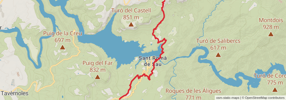 GR 151 Caminos del Obispo y Abad Oliva stage 7 Map