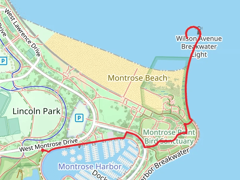 Montrose Point Bird Sanctuary and Montrose Harbor Beacon Walk