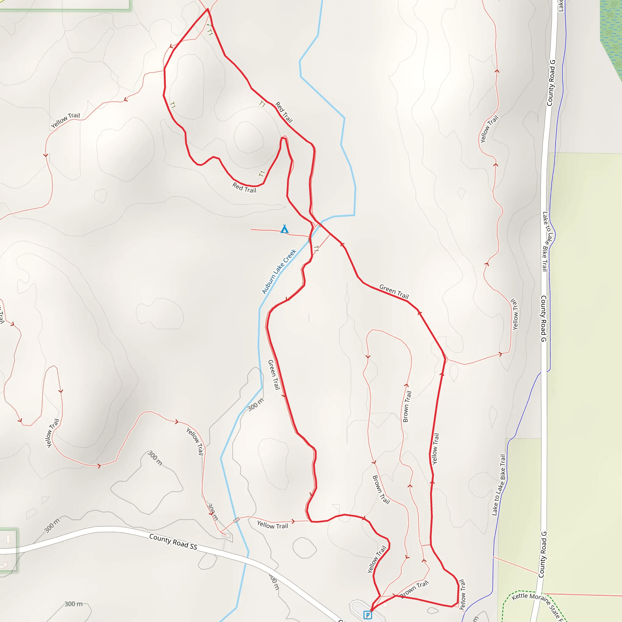 Zillmer Trails Loop mobile static map