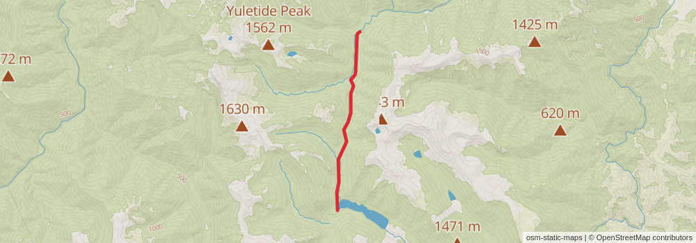 Anatoki Track - Anatoki Forks Hut to Waingaro Forks Hut stage 3 Map