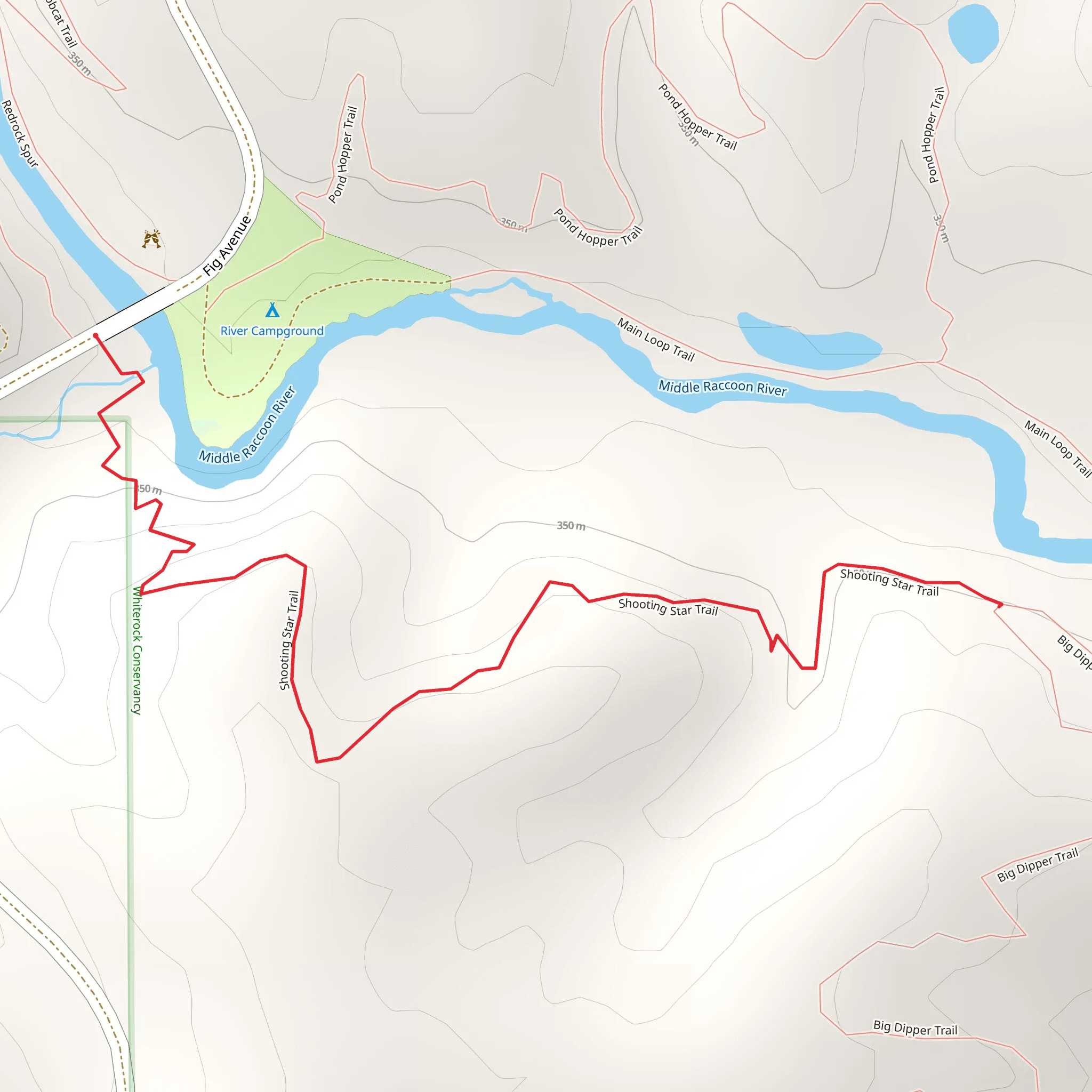 Shooting Star Trail mobile static map
