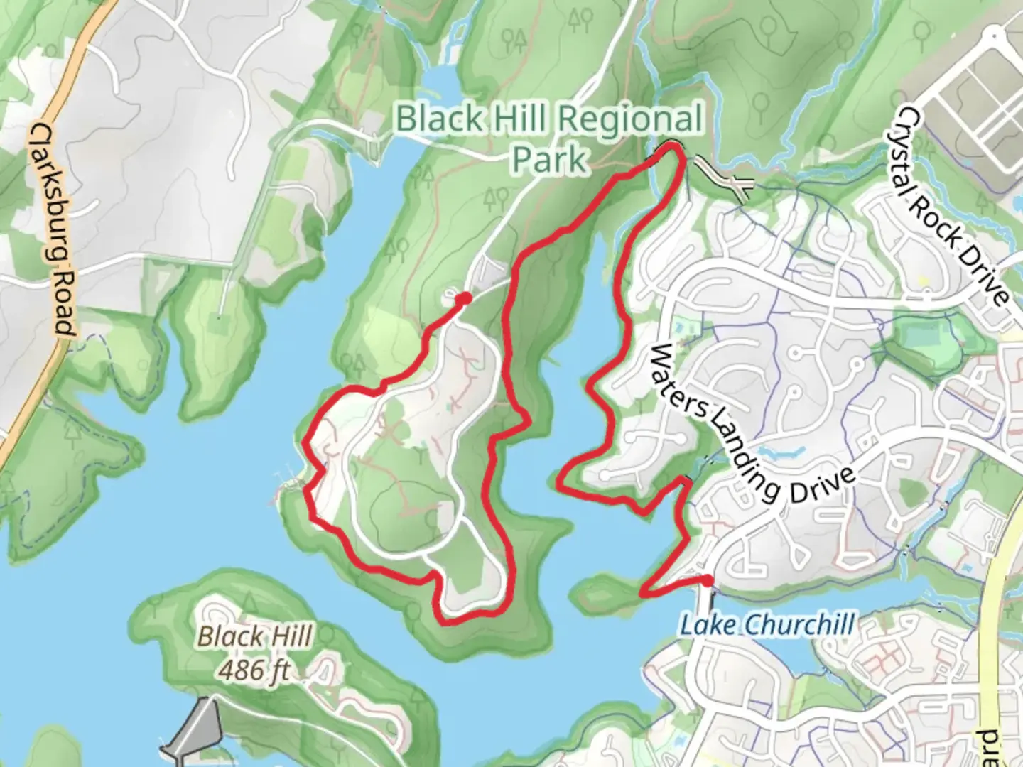 An image depicting the trail Black Hill Trail and its surrounding area.