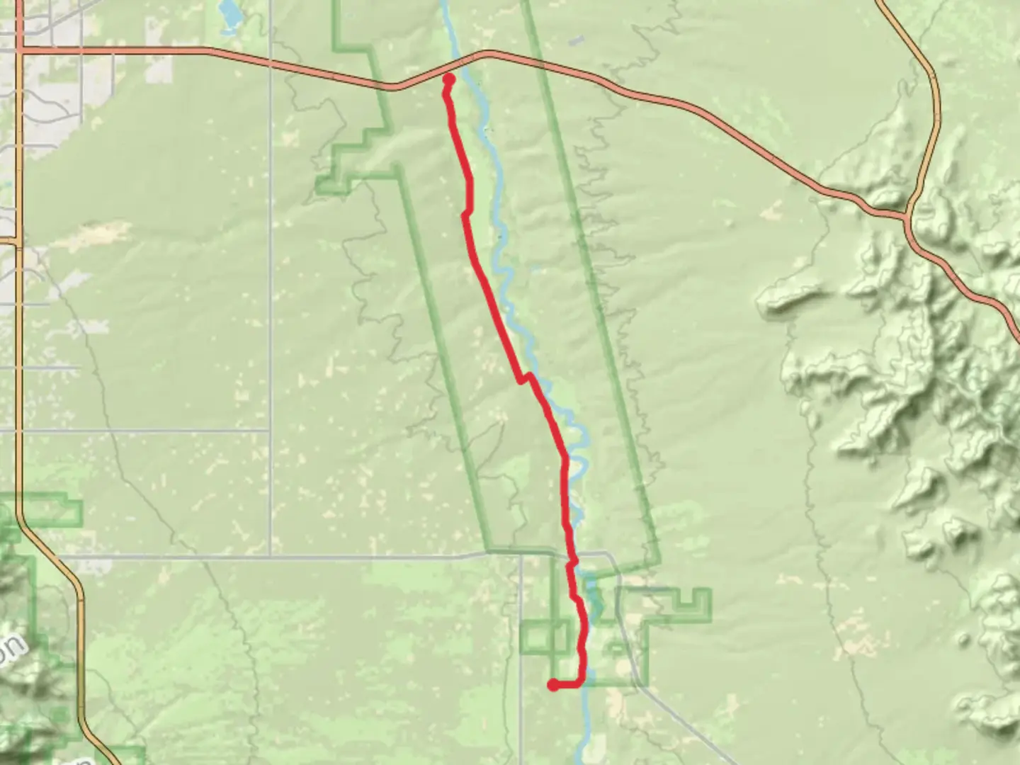 An image depicting the trail San Pedro Trail and its surrounding area.