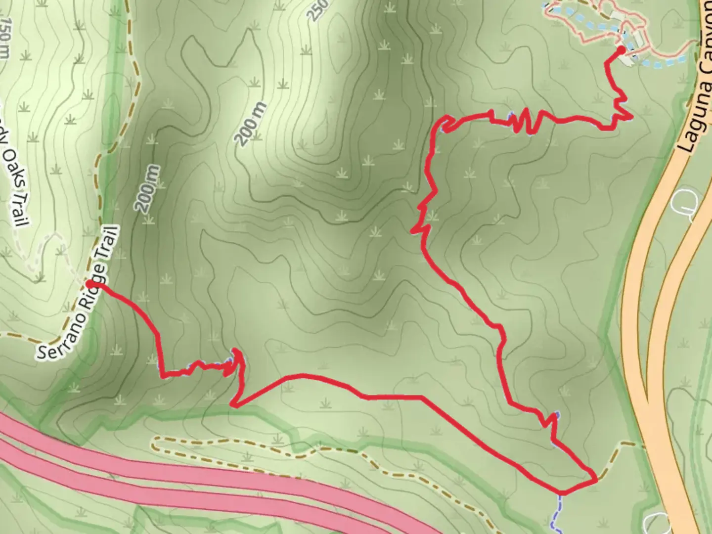 An image depicting the trail Stagecoach South and Camarillo Trail and its surrounding area.