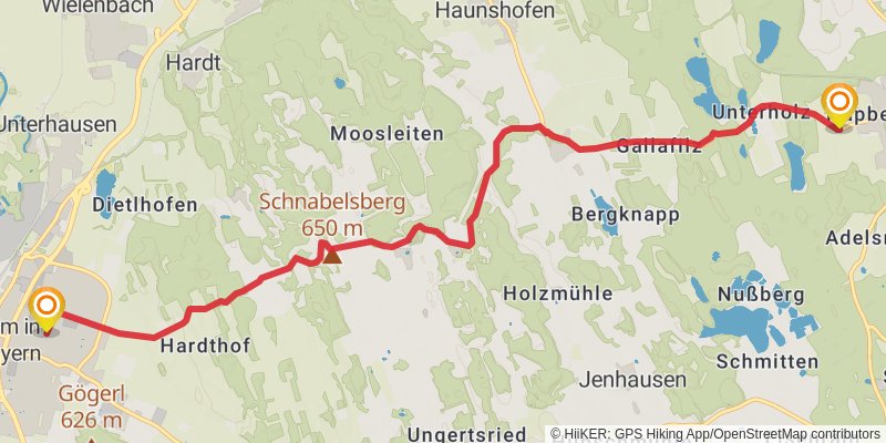 Heilige Landschaft Pfaffenwinkel - Ostschleife alt 1 Map