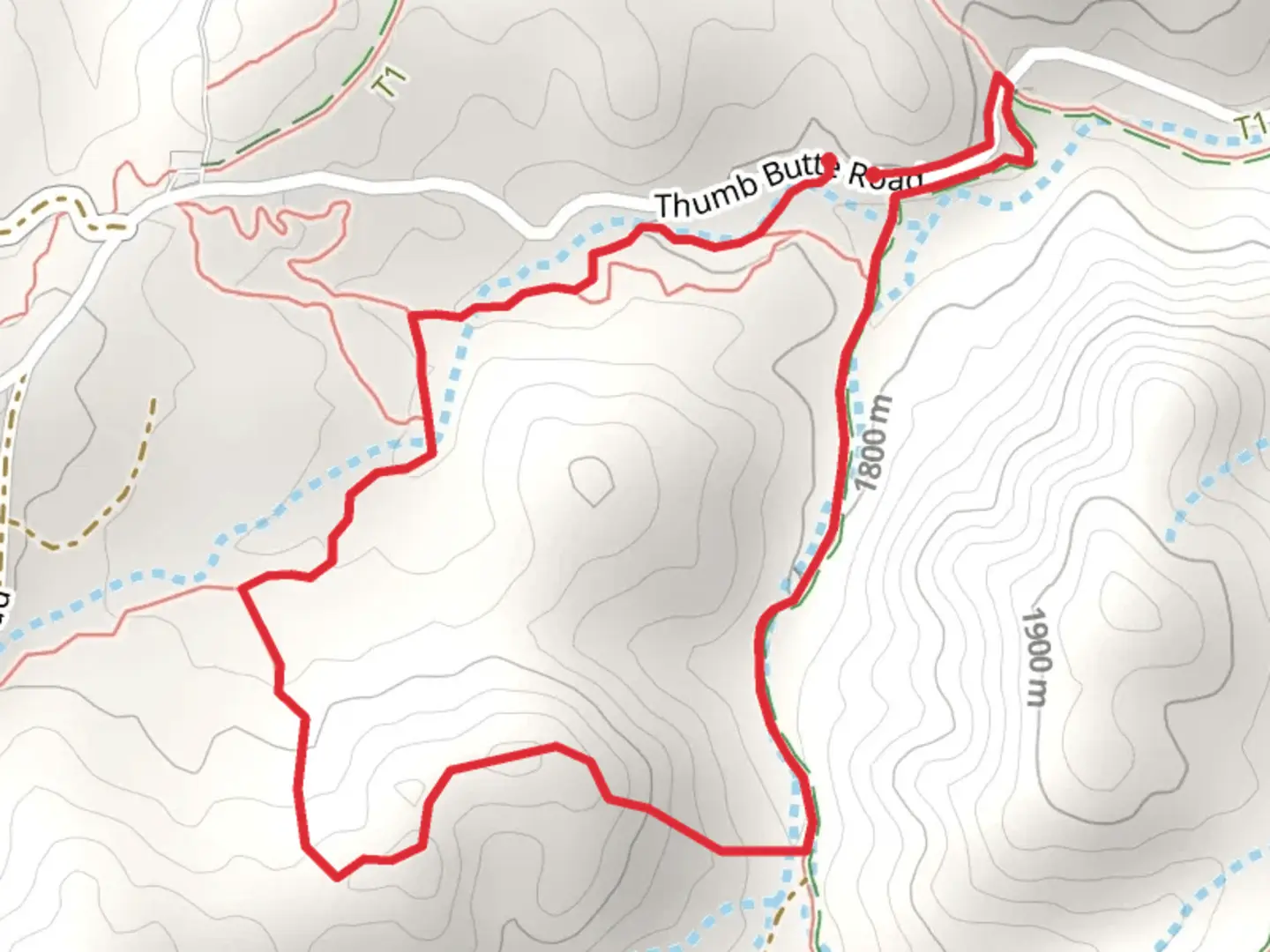 An image depicting the trail Miller Creek and Prescott Circle Loop Trail and its surrounding area.