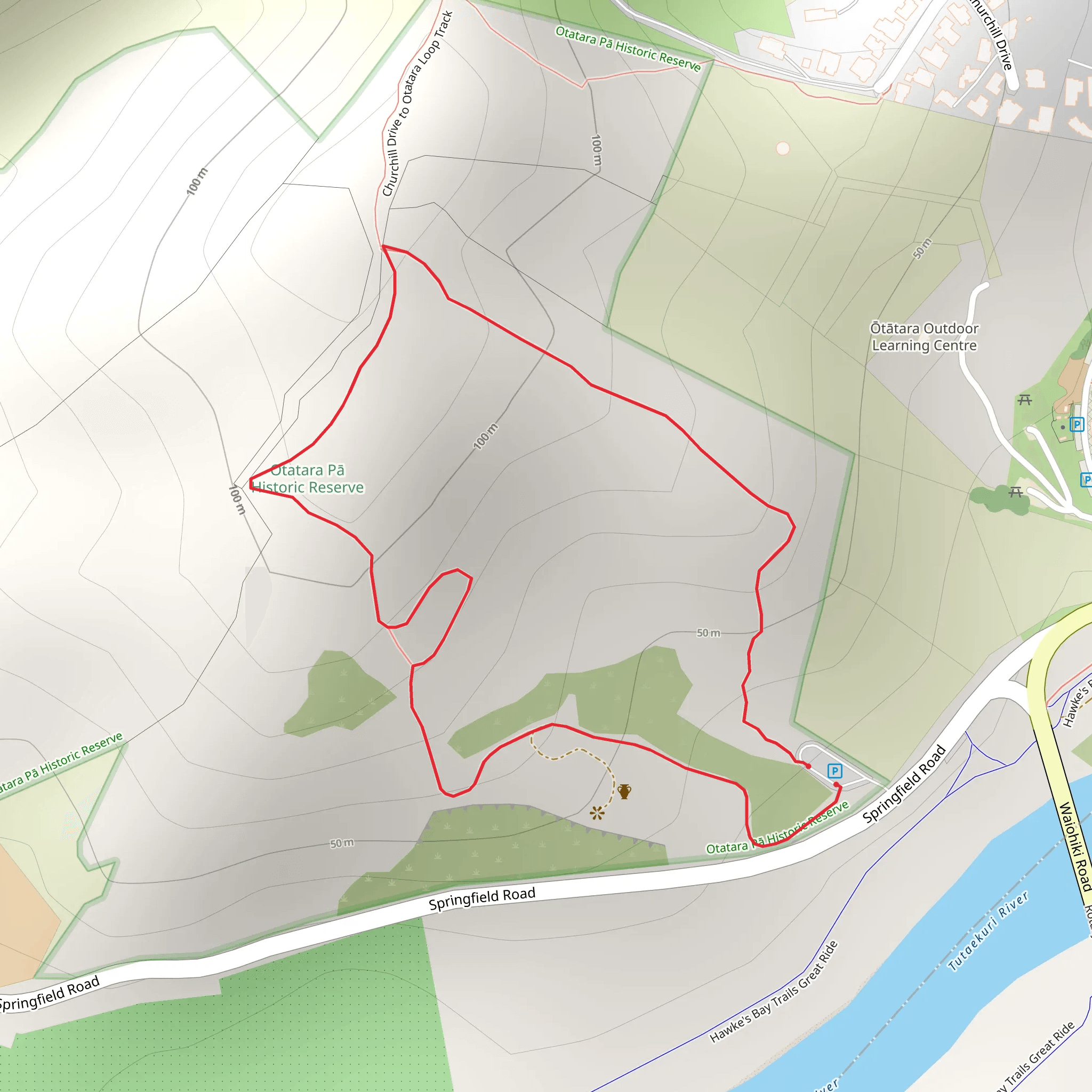 Otatara Pā Historic Reserve Walk mobile static map