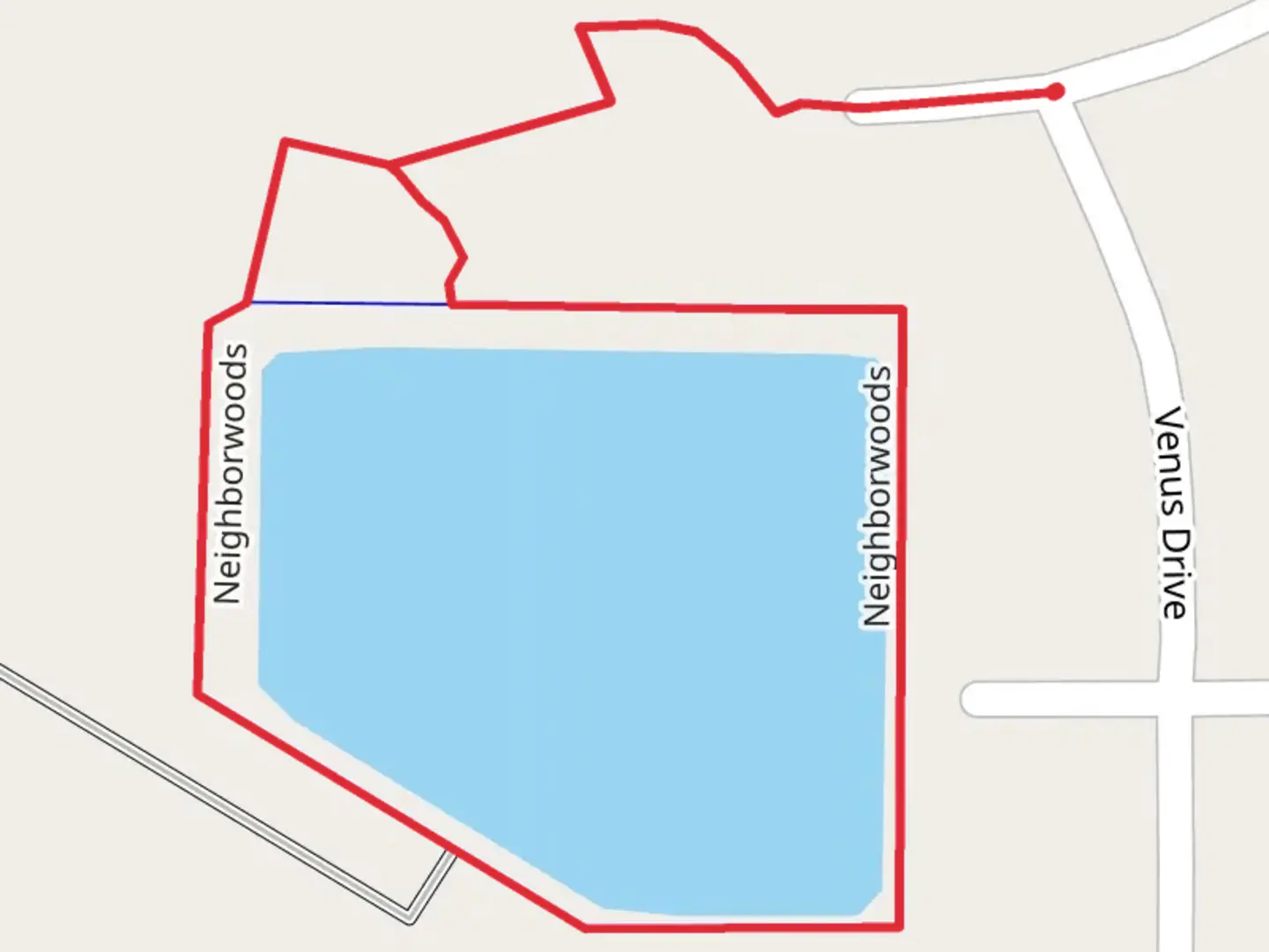 An image depicting the trail Neighborwoods Loop and its surrounding area.