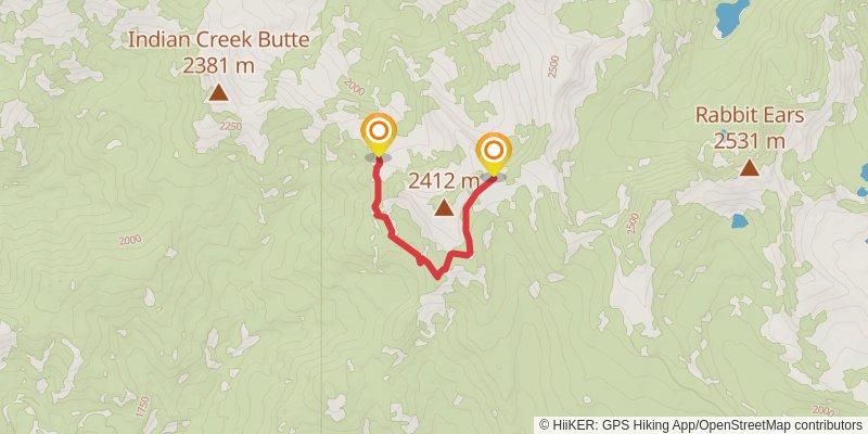 Strawberry Mountains Traverse alt 1 Map