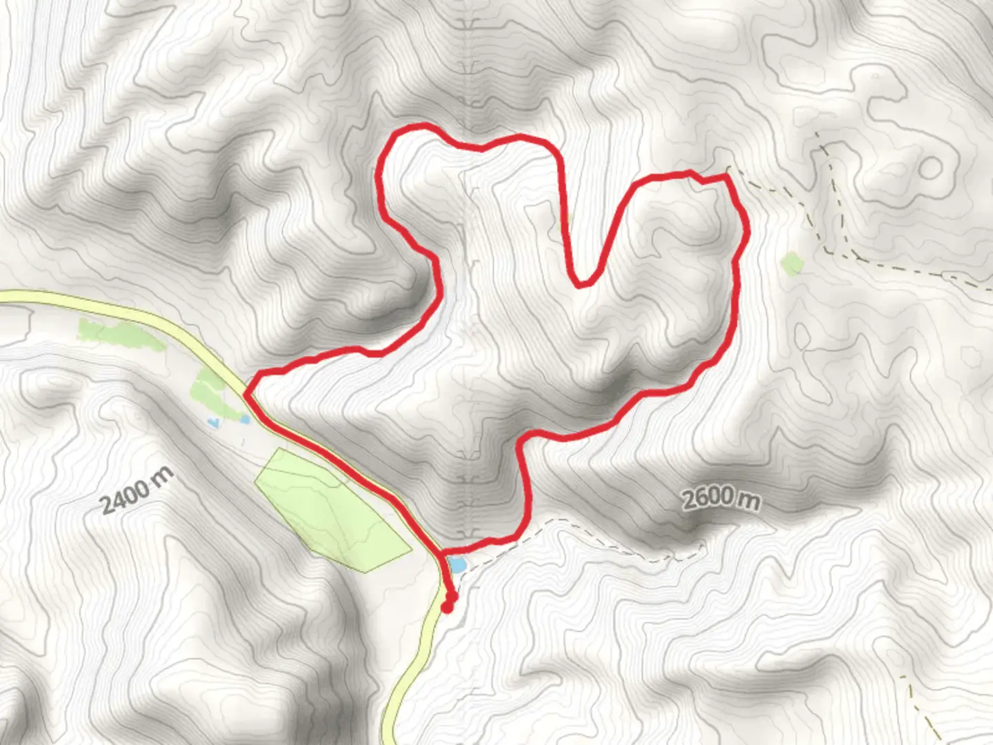 An image depicting the trail Log Hollow Loop Trail and its surrounding area.