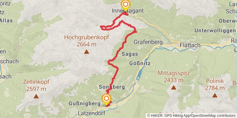Alpe - Adria Trail stage 4 Map