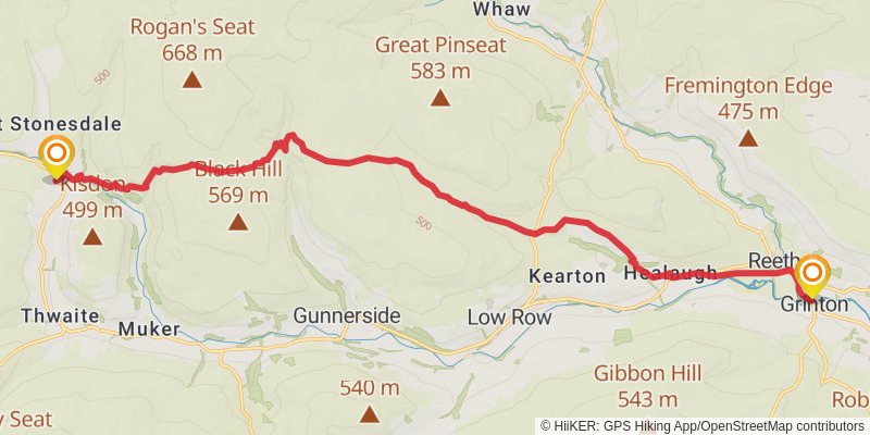 Herriot Way stage 3 Map