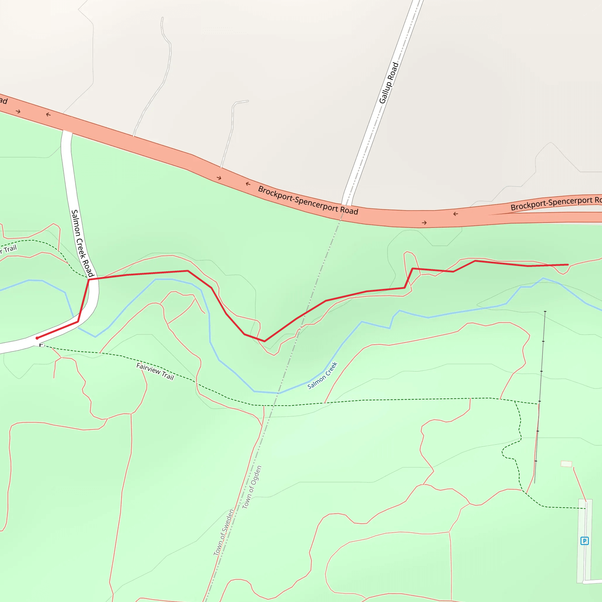Salmon Creek mobile static map