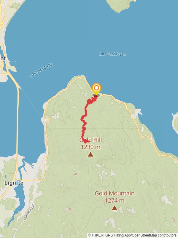 Gold Hill from Bottle Bay Road