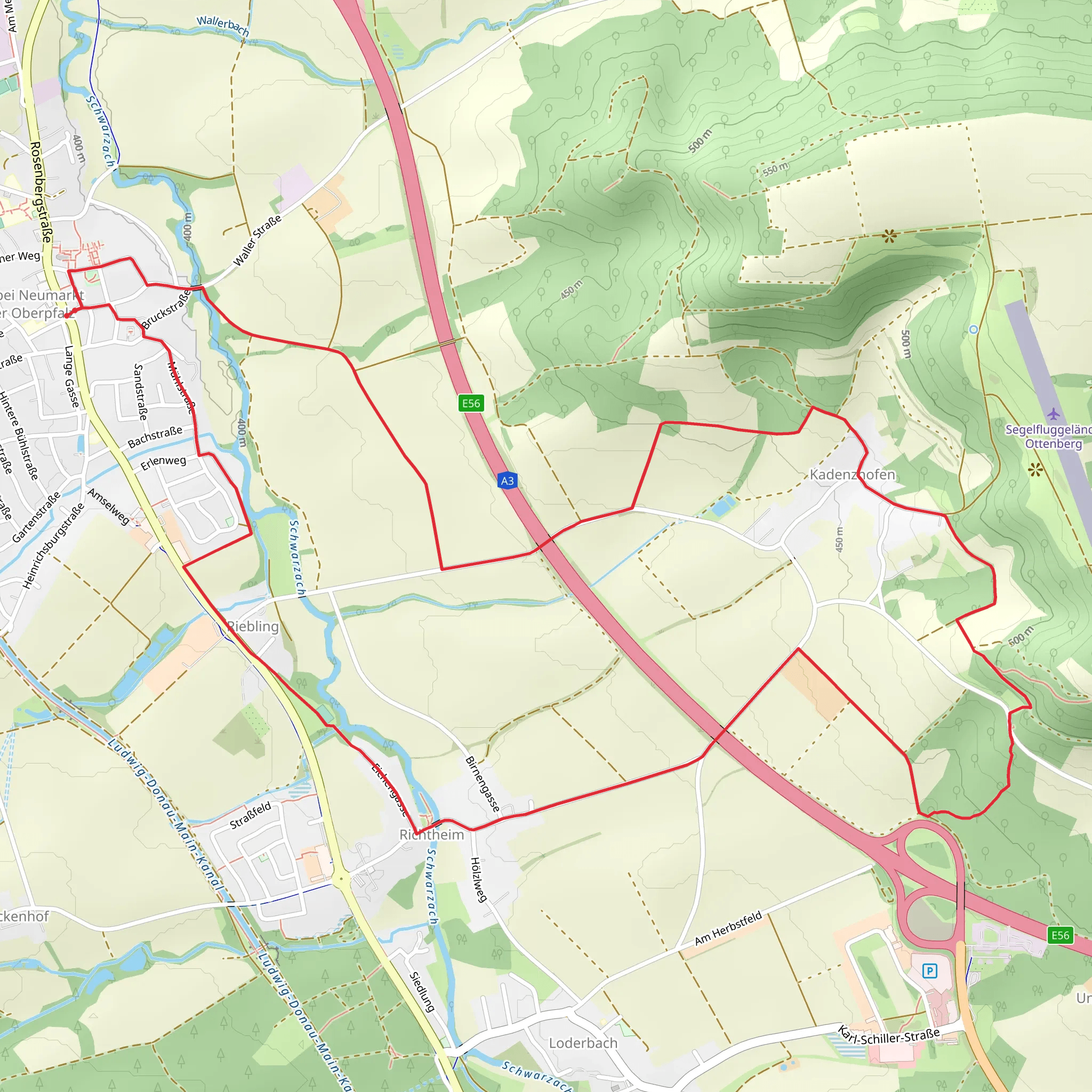 Leonhardsweg Loop mobile static map