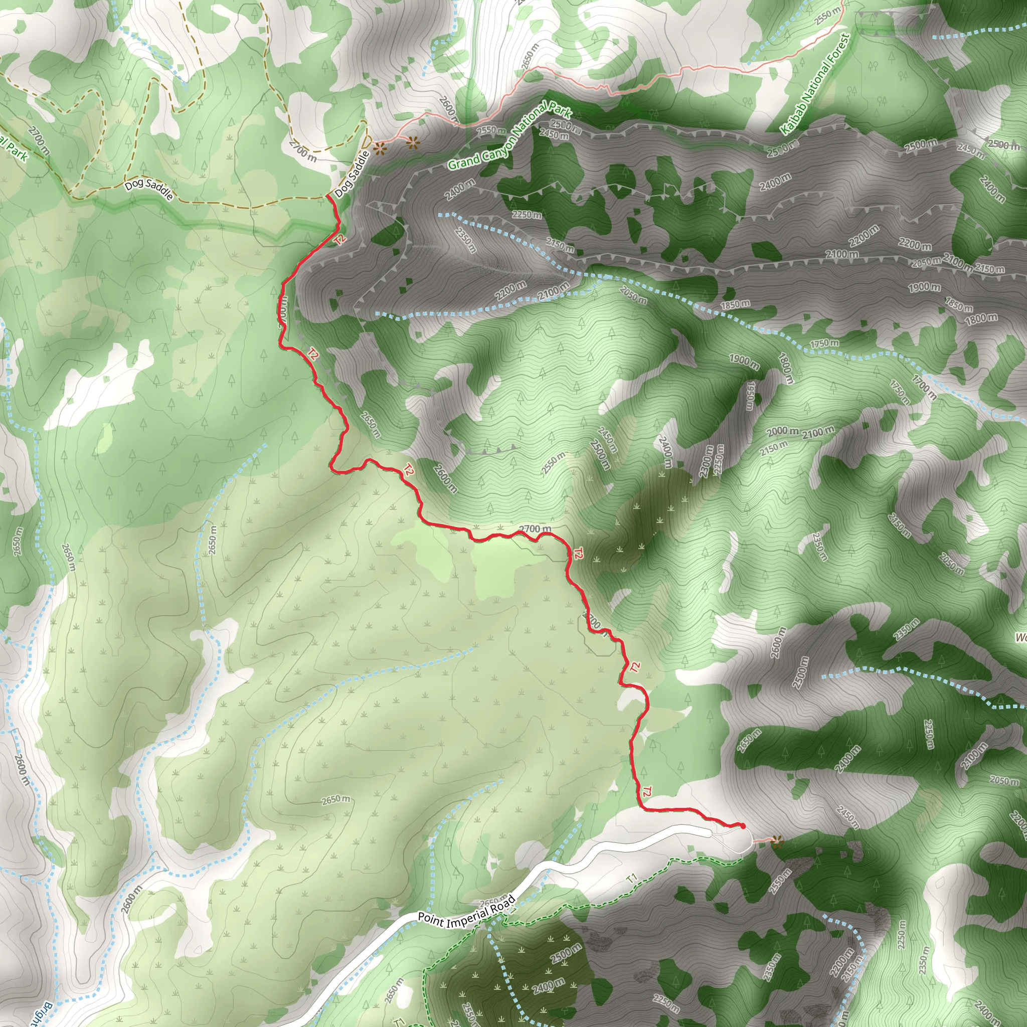Point Imperial Trail mobile static map