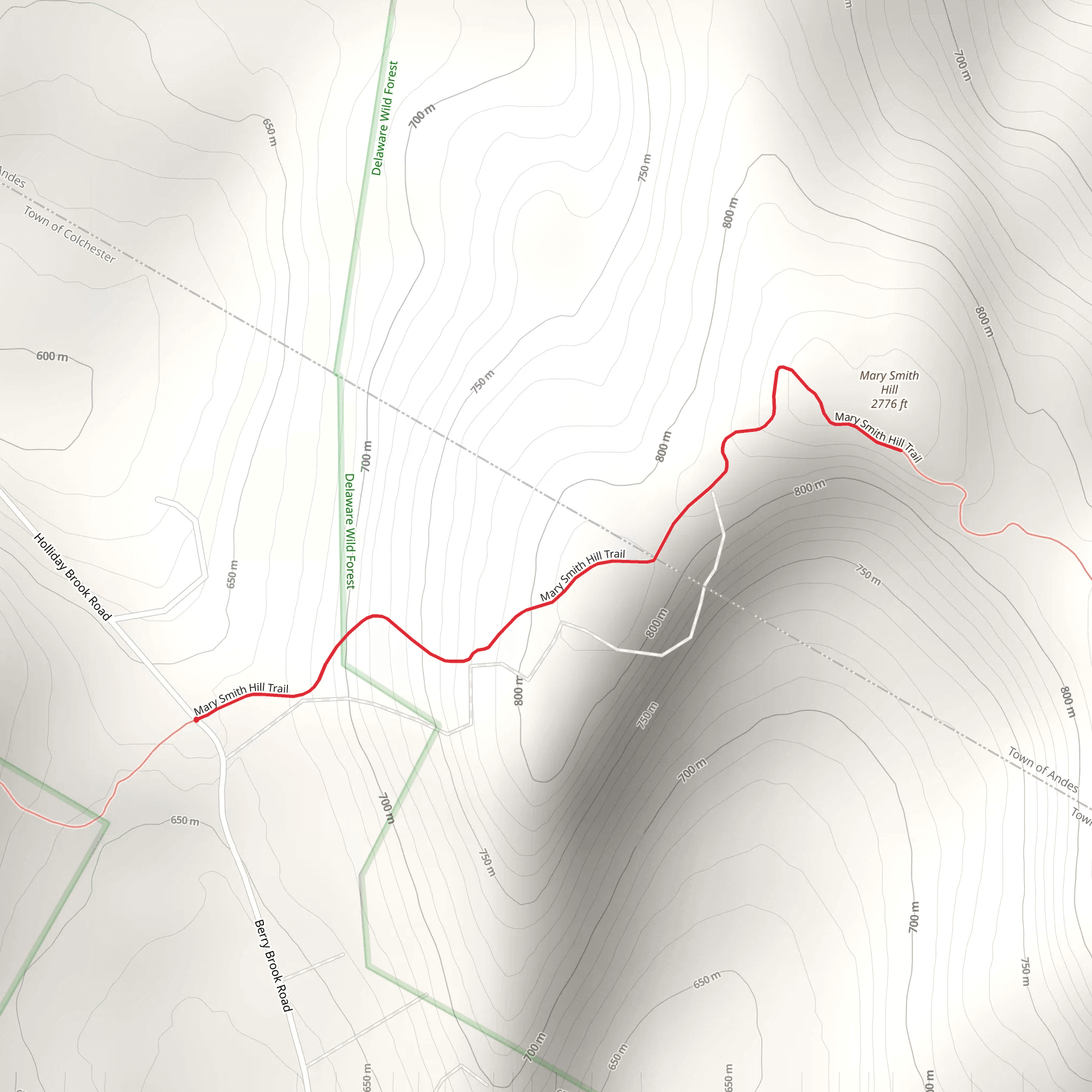Mary Smith Hill Trail mobile static map