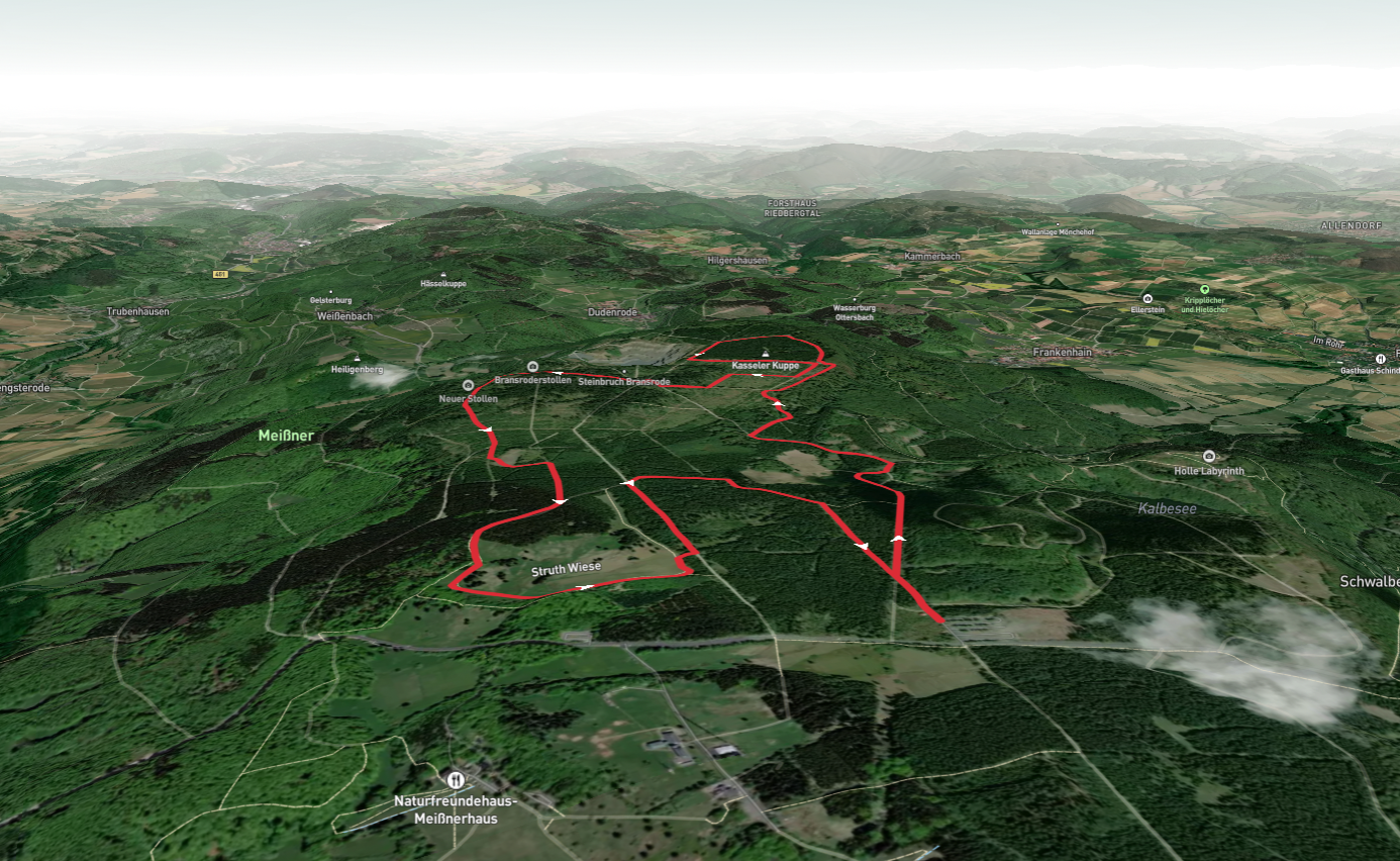 Kasseler Kuppe Loop via Frau Holle Pfad