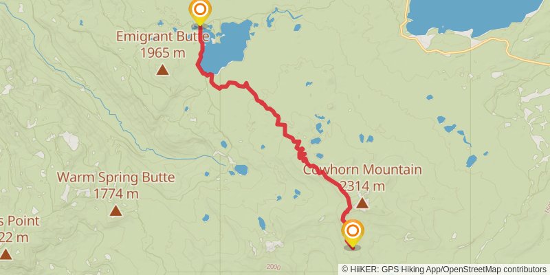 Pacific Crest Trail - Mount Hood To Mount Mcgloughlin stage 21 Map