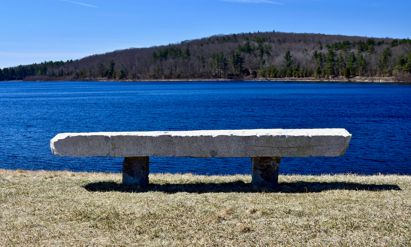 Wachusett Reservoir From Metropoliton Road Worcester County Massac