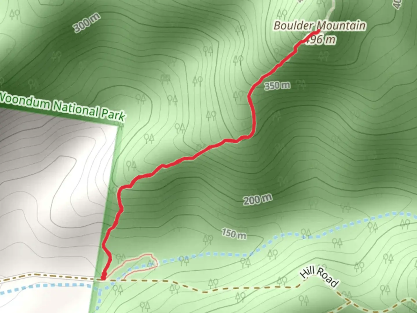 An image depicting the trail Mount Boulder Track and its surrounding area.