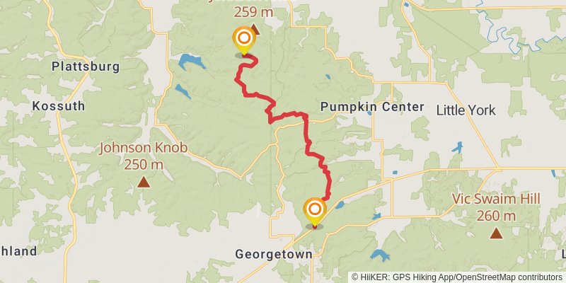 Knobstone Trail stage 4 Map
