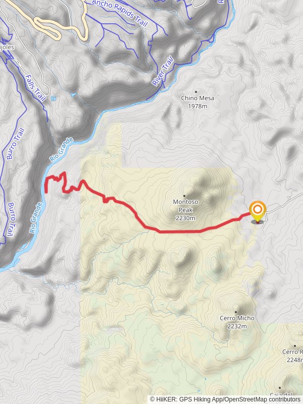 Rio Grande Out and Back mobile static map