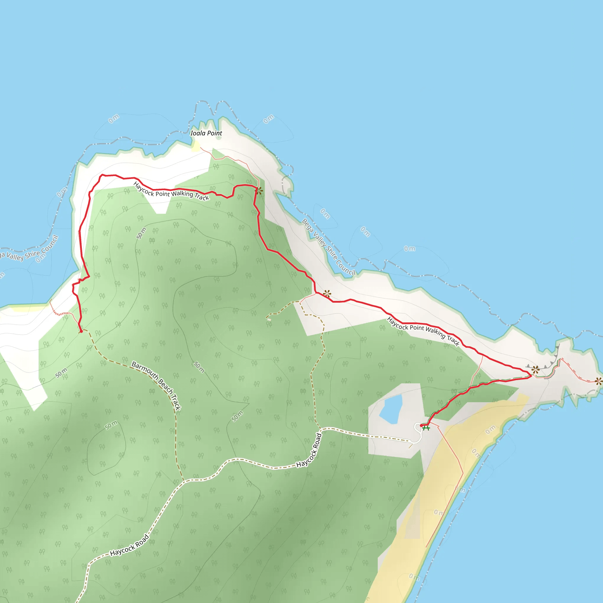Haycock Point to Barmouth Beach Track mobile static map