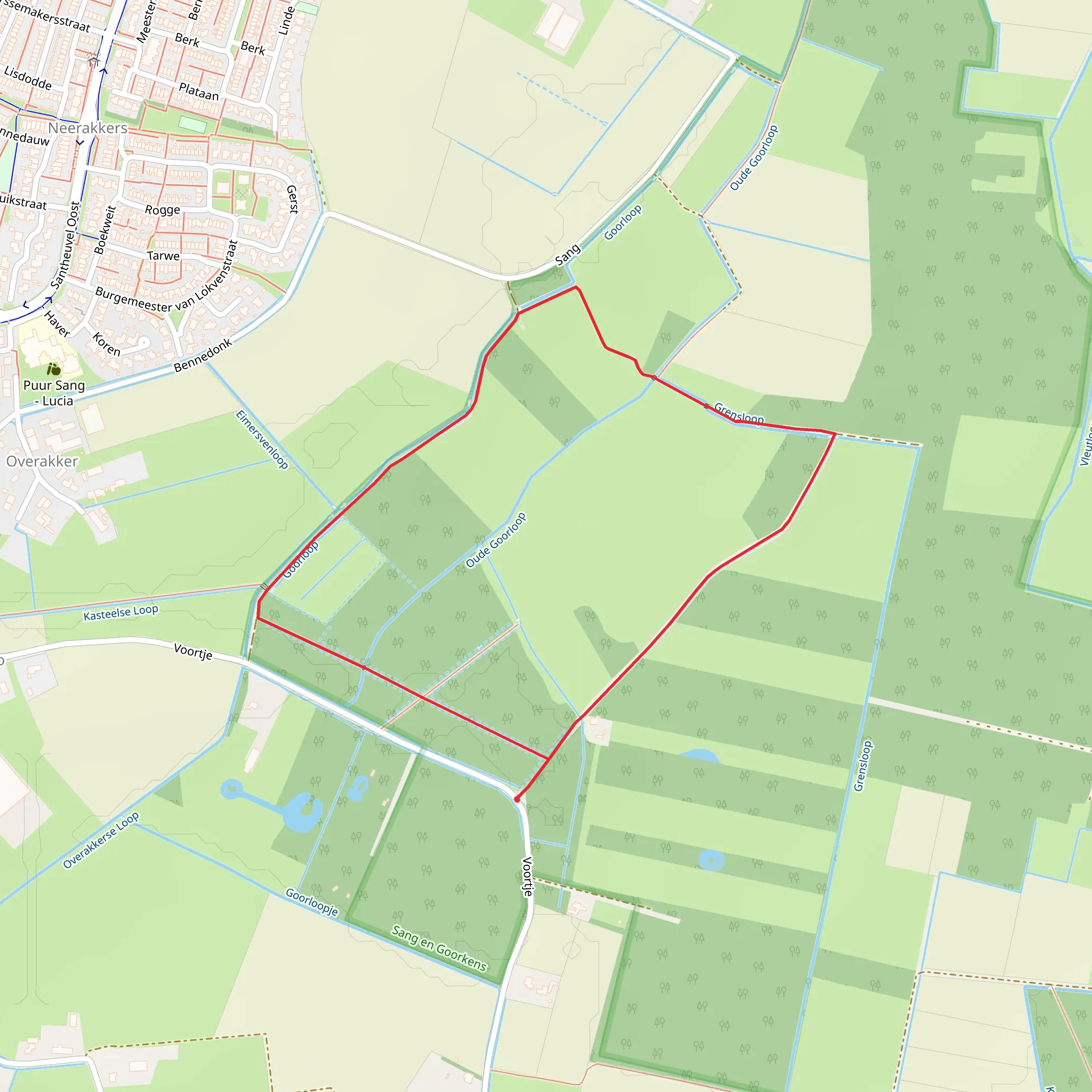 Goor Loop and Grens Loop mobile static map