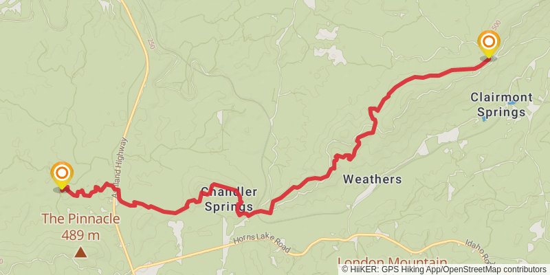 Pinhoti Trail stage 7 Map
