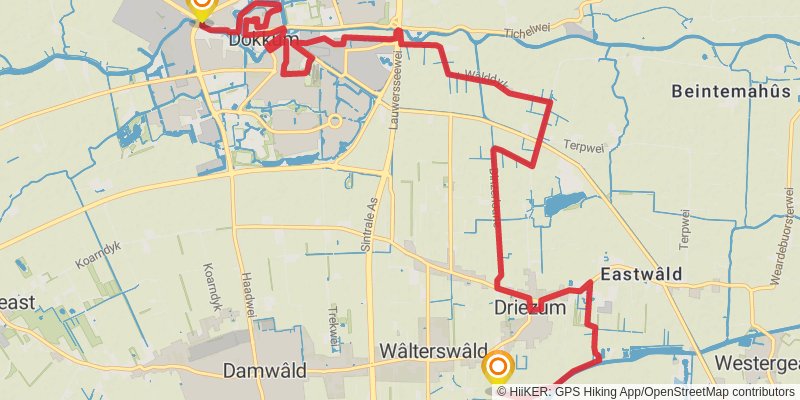 Elfstedenpad stage 11 Map