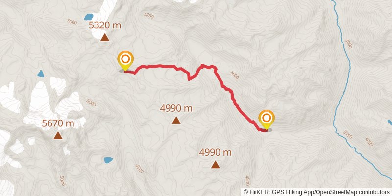 Great Himalayan Trail stage 8 Map