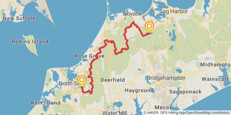 Paumanock Trail stage 5 Map