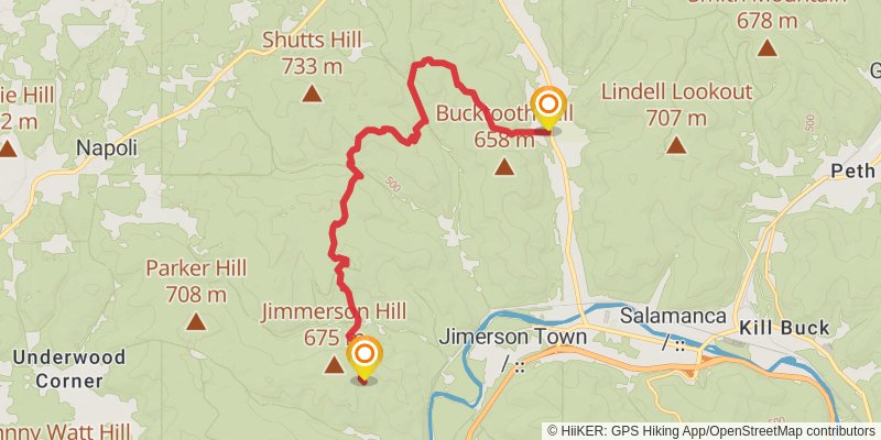 Finger Lakes Trail stage 5 Map