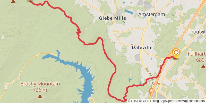 Appalachian Trail - Virginia stage 26 Map