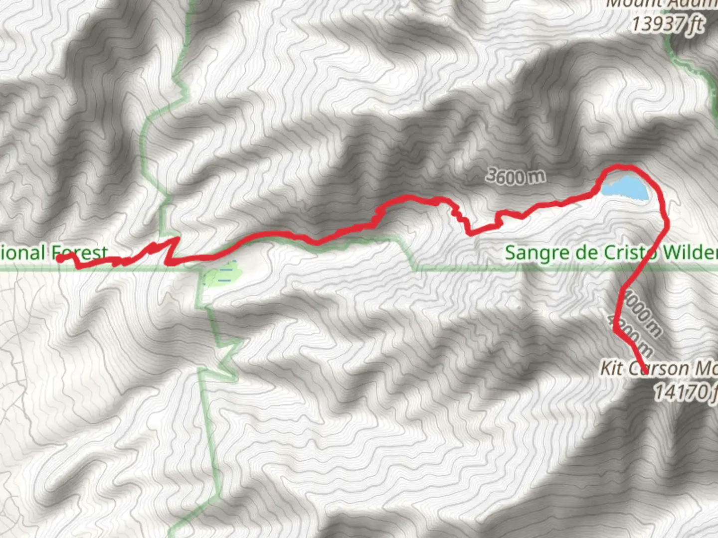 An image depicting the trail Challenger Point and Willow Lake Trail and its surrounding area.