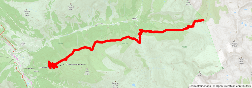 Graubünden Alps stage 2 Map