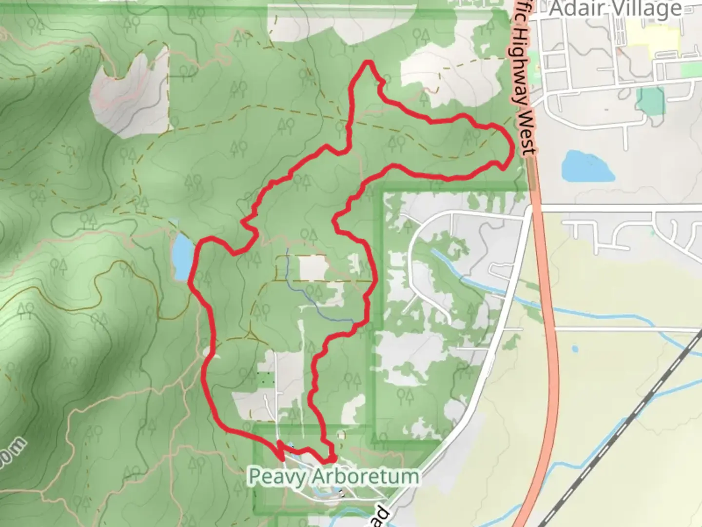 An image depicting the trail Intensive Management, Calloway Creek Trail and Cronemiller Lake Loop and its surrounding area.