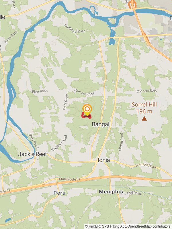 Whiskey Hollow Road Loop mobile static map